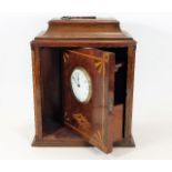 A c.1910 mahogany cased humidor with clock