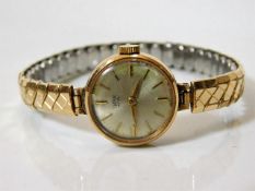 A 9ct gold Tudor Royal Rolex ladies wrist watch