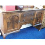 An early 20thC. mahogany sideboard