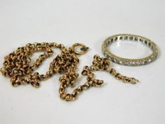 Two pieces of a/f 9ct gold approx. 5.3g