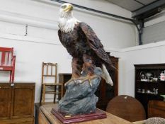 A large moulded figure of an American Eagle