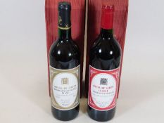 Two boxed bottles of House Of Lords Bordeaux wine