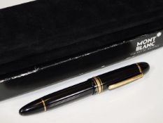 A Montblanc Meisterstuck fountain pen with origina