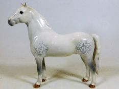 A Beswick dapple grey horse Welsh Mountain pony 6i