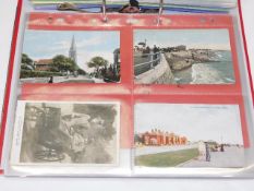 A large album of postcards, approx. 280
