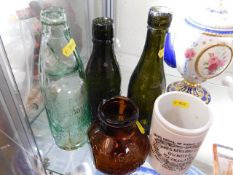 A large vintage Bovril jar, a Dundee marmalade jar