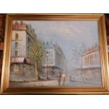 A Caroline Burnett Parisian oil painting