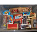 A box of diecast vehicles & similar, most boxed
