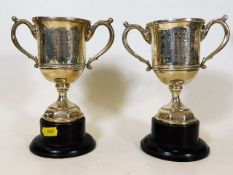 Two early 20thC. silver trophies for bread making