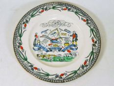 A Staffordshire God Speed The Plough plate