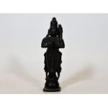 A small 18th/19thC. Tibetan bronze figure of deity