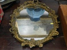 A gilt framed mirror a/f