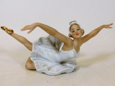 A German porcelain Wallendorf ballerina figure 8.8