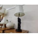 A bronze style Roland Chadwick signed lamp base de