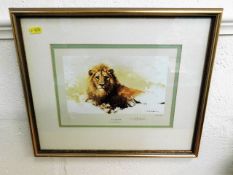 A small framed limited edition David Sheppard prin