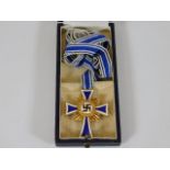 A German WW2 Third Reich Nazi gold mothers cross w