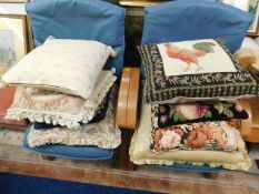 A quantity of eight cushions