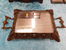 A 19thC. dressing table mirror