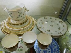 A pair of 19thC. Derby plates & other china