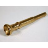 A 9ct gold telescopic cigar piercer 3.5g