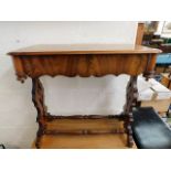 A c.1900 sofa table with drawer