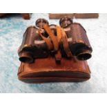 A pair of military binoculars with double ended ki