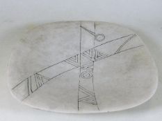 An Eileen Nisbet studio porcelain dish