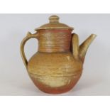 A Svend Bayer signed studio pottery teapot after M