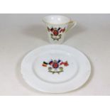 A WW1 peace cup & saucer