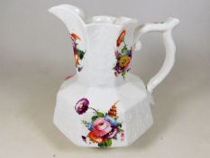 An early 19thC. hand painted English porcelain jug