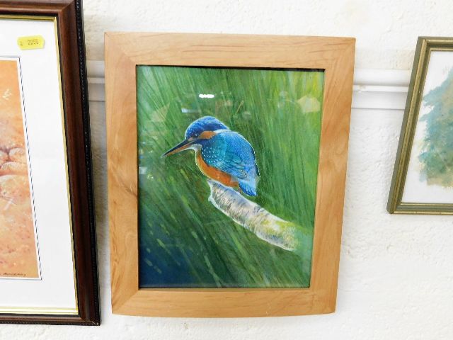 A Robin Armstrong watercolour of a Kingfisher