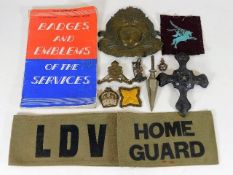A small selection of military badges & similar ite