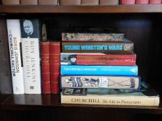 Ten books, eight of which relate to Winston Church