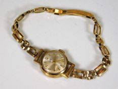 A ladies Tudor Royal Rolex wristwatch with 9ct gol