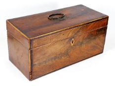 An early 19thC. tea caddy, some faults