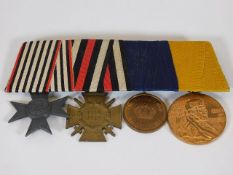 A German WW1 medal four place group including meda