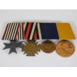 A German WW1 medal four place group including meda