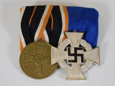 A German Nazi Third Reich two place WW2 medal grou