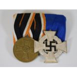 A German Nazi Third Reich two place WW2 medal grou