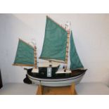 A large remote control Cornish lugger the Water Wi