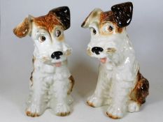 A pair of large Sylvac dogs approx. 11.5in
