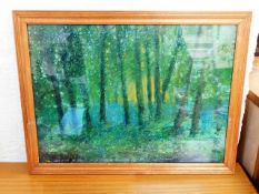 A Robin Armstrong watercolour of woodland scene