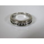 An 14ct white gold Keepsake half eternity 3.2g