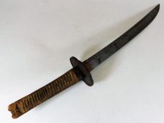A 19thC. Japanese katana sword