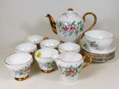 A 15 piece floral Shelley tea set