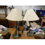 Two decorative lamps