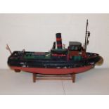 A remote control tugboat Maria 30in long by 14in h