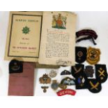 A quantity of military related ephemera & other it