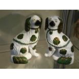 A pair of Staffordshire dogs