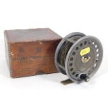 A boxed Hardy Uniqua fishing reel with box